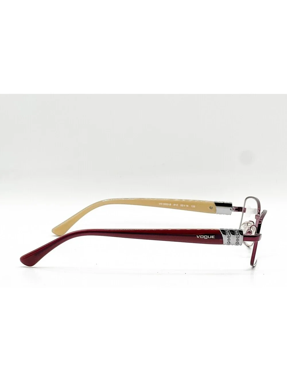 Vogue Vo 3822-B 812 Dark Bordeaux Authentic Eyeglasses 52-16-135
